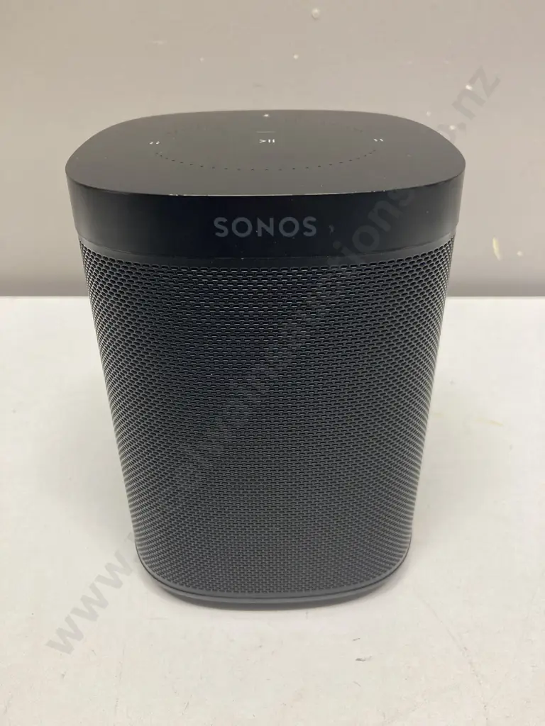 Sonos One Gen 2 Voice Controlled Smart Speaker, Model S18, Black Image 1++